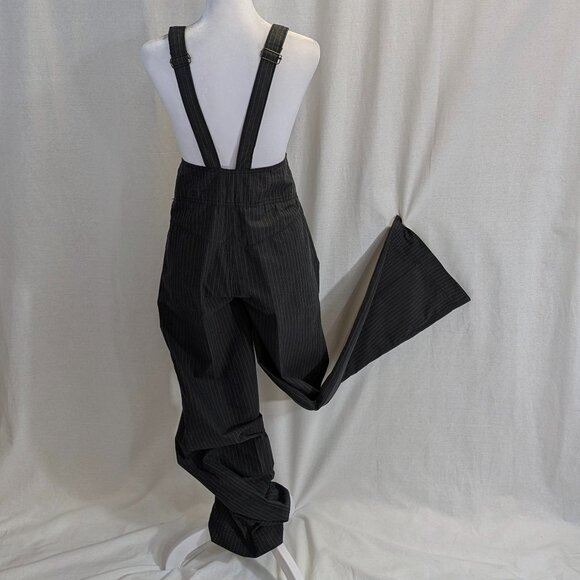 Free People Size 2 Pinstriped Suspender/Overall Pants Black(ish) - Picture 16 of 16